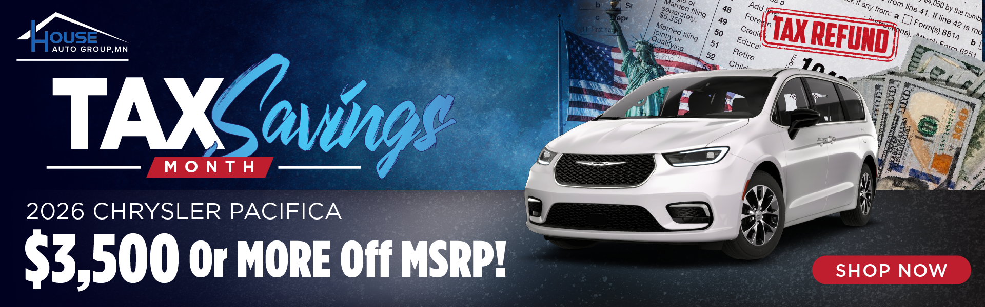 2026 Chrysler Pacifica $3,500 Or MORE Off MSRP!