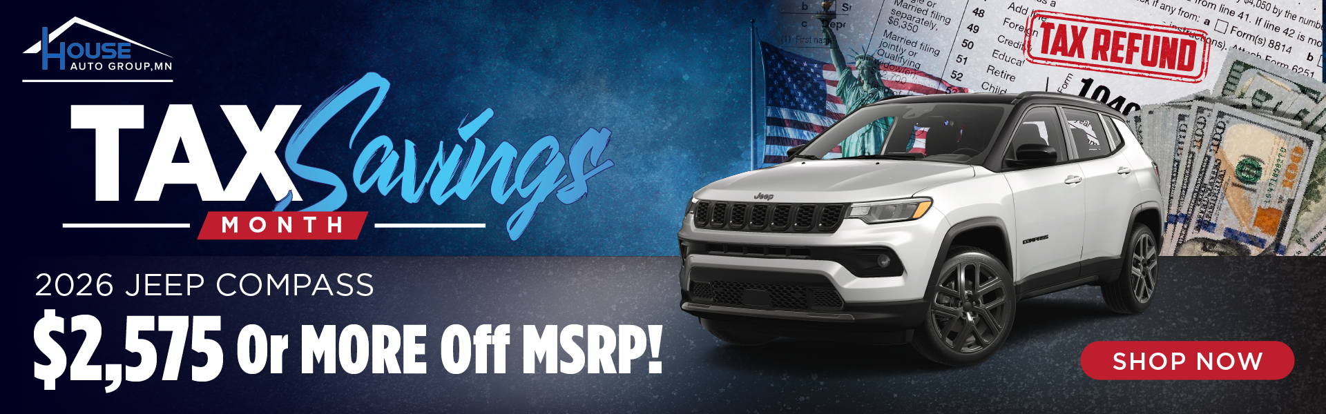 2026 Jeep Compass $2,575 Or MORE Off MSRP!