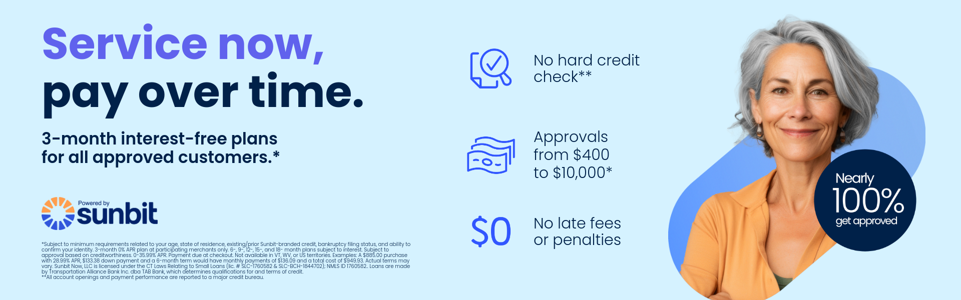 Buy Now, Pay Later on Auto Service & Parts