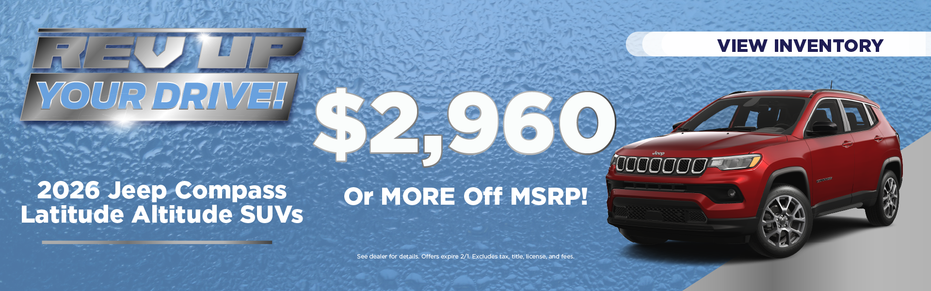 2026 Jeep Compass Latitude Altitude